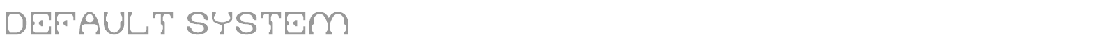 Default System font preview
